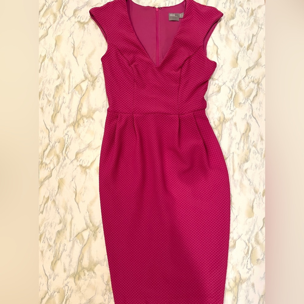 ASOS Pink Wiggle Dress Size 0